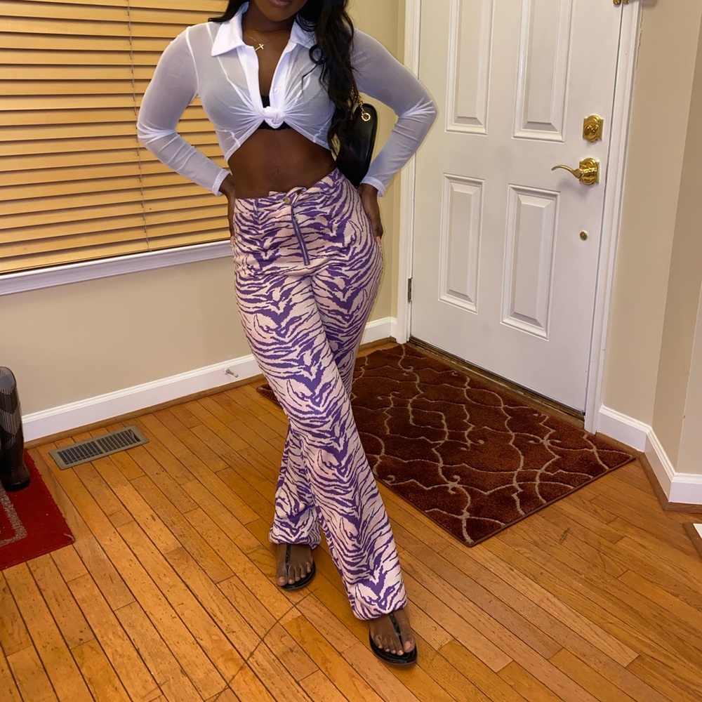 Zebra Print Pants